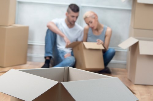 Local movers transporting office and commercial furniture in South Kensington