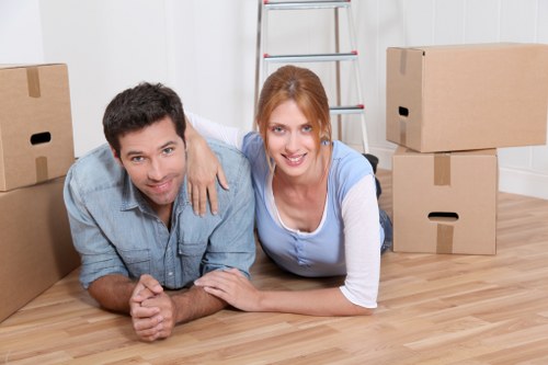 Local removal van helping with flat and house moves in South Kensington