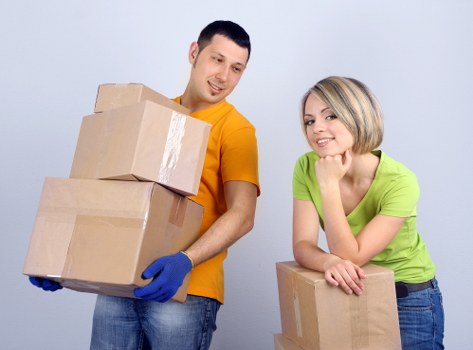 Manual handling and secure loading during a man with van move