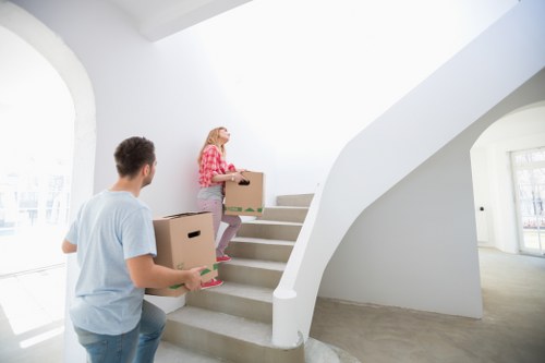 Careful furniture handling during a South Kensington removal