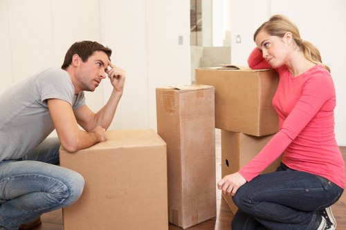 Packing and loading boxes for a same day move in South Kensington