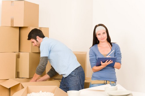 Careful loading and transport for an office move near South Kensington streets